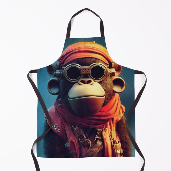Item preview, Cyberpunk Pirate Gorilla designed and sold by MimozaStudio.