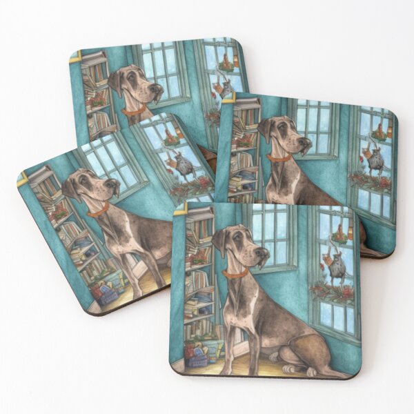 Item preview, Great Dane Dog Christmas Celebration 2 designed and sold by AnadAA.
