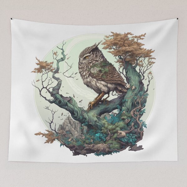 Item preview, mythological owl designed and sold by MckennaiiShop.
