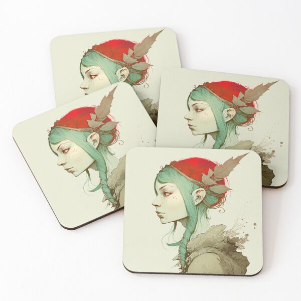 Item preview, Watercolor of Wood Elf Woman designed and sold by Cycle-Seven.
