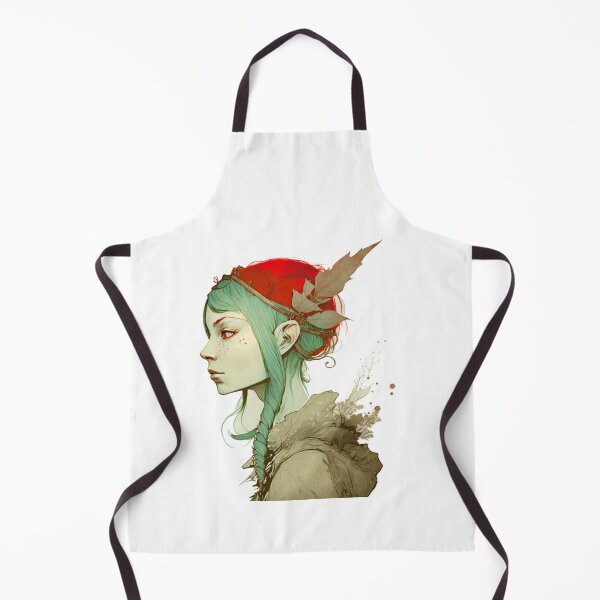 Item preview, Watercolor of Wood Elf Woman designed and sold by Cycle-Seven.