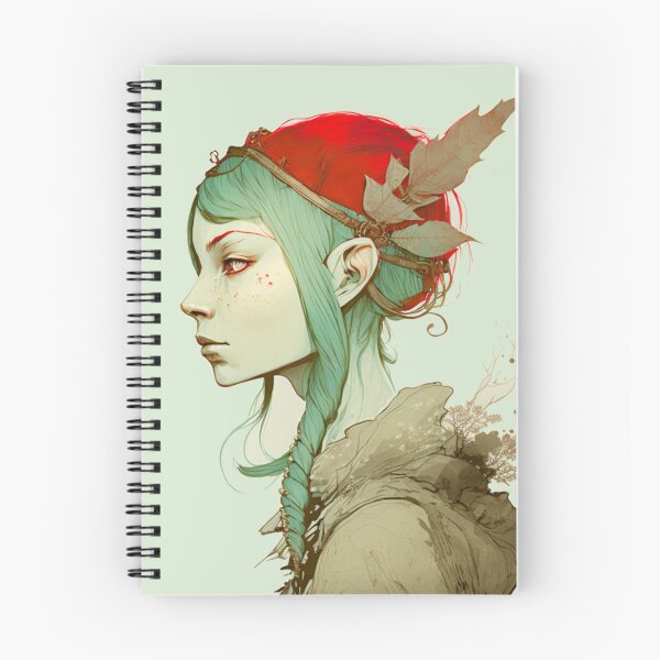 Item preview, Watercolor of Wood Elf Woman designed and sold by Cycle-Seven.