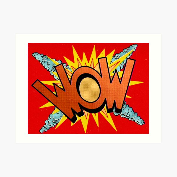 WOW Art Print