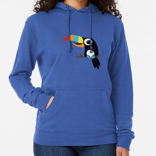 Toucan Cartoon - Bright Fun Colours Lightweight Hoodie