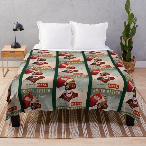 Item preview, 1950s Qantas to South Africa designed and sold by grainnekerenza.