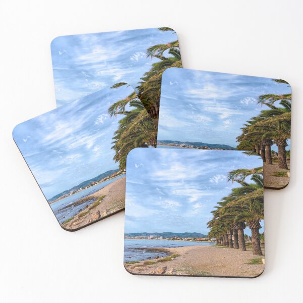 Item preview, Benicarlo with Palm Trees Coast View to Peniscola Spain designed and sold by acceleratorhams.