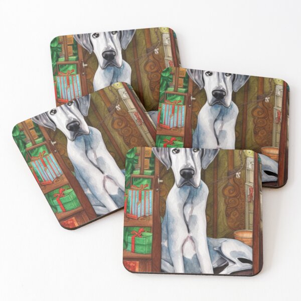 Item preview, Great Dane Dog Christmas Celebration 5 designed and sold by AnadAA.