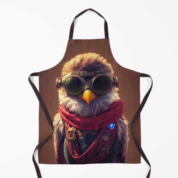 Item preview, Anthropomorphic Tiny Cute Cyberpunk Pirate Falcon designed and sold by MimozaStudio.