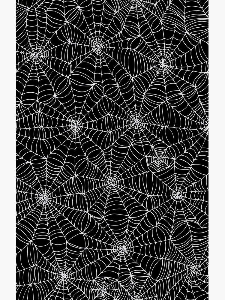 Spider web pattern - white on black by Cecca Designs by Cecca-Designs