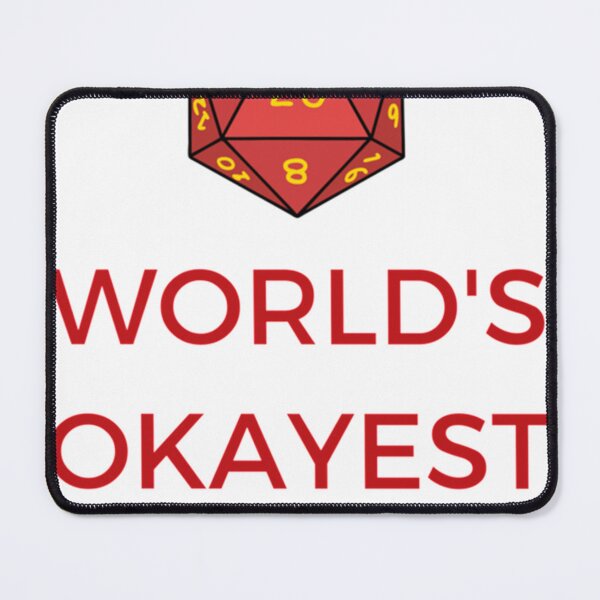 Item preview, World_s Okayest Ranger with D20 Dice designed and sold by OldCityPrints.