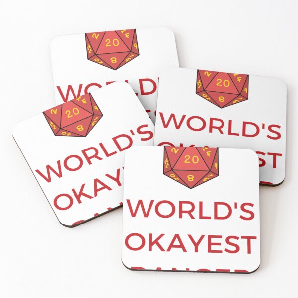 Item preview, World_s Okayest Ranger with D20 Dice     designed and sold by OldCityPrints.