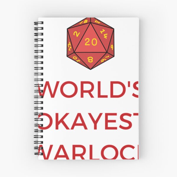 Item preview, World_s Okayest Warlock with D20 Dice     designed and sold by OldCityPrints.