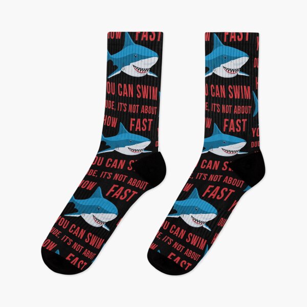 Item preview, Swimming Happy And Funny Shark Swimmer designed and sold by Zagach Letters.