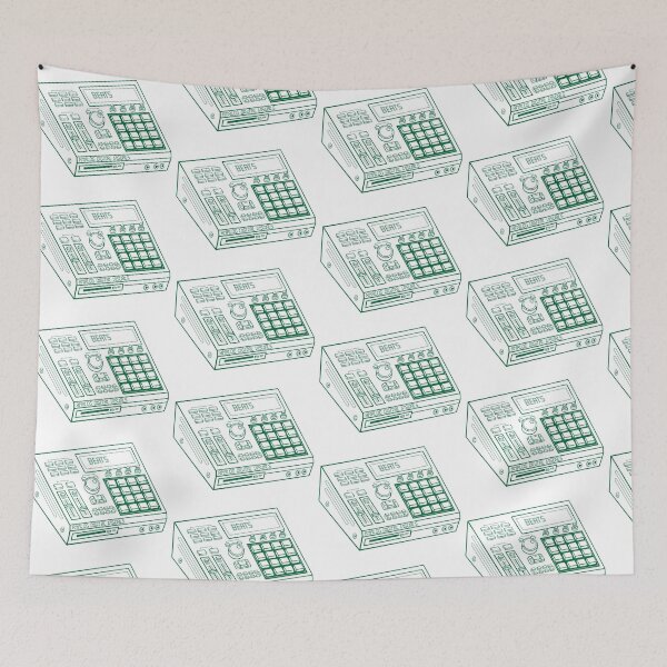 Item preview, Hip Hop Sampler Retro Graphic (Cadmium Green Lines) Analog / Music designed and sold by analogdigitalvz.