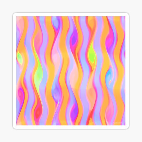 Purple Orange Sticker