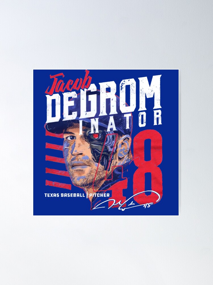 Jacob deGrom #48 Jersey Number Poster for Sale by StickBall