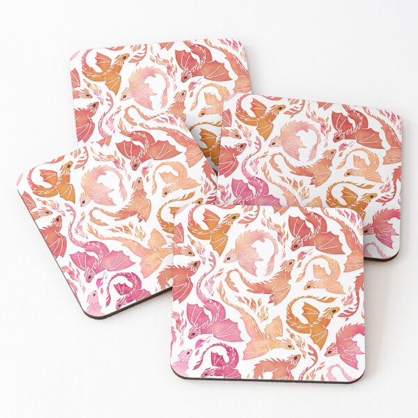 Item preview, Dragon fire pink & orange designed and sold by adenaJ.
