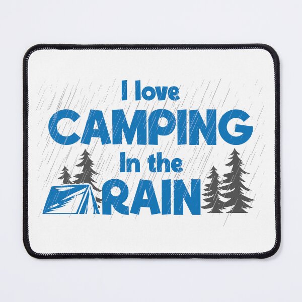 Item preview, Camping in the rain, camping lovers. designed and sold by wildTrack---.