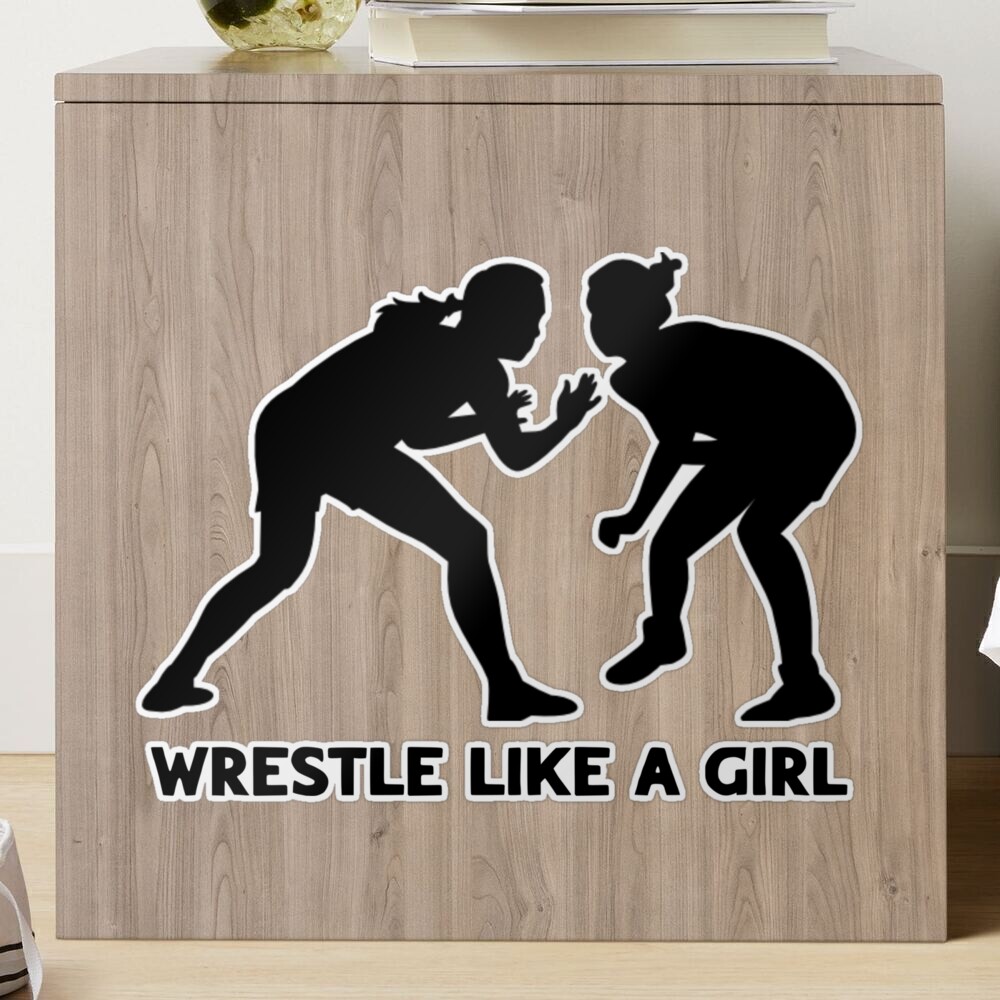 WRESTLE LIKE A GIRL Sticker for Sale by OBSISHOP