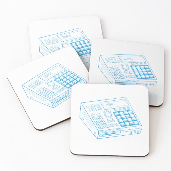 Item preview, Hip Hop Sampler Retro Graphic (Vivid Cerulean Lines) Analog / Music designed and sold by analogdigitalvz.