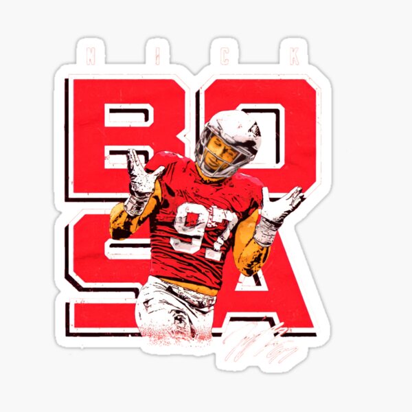 Nick Bosa After Sacking Sticker Sticker for Sale by sue3mapril