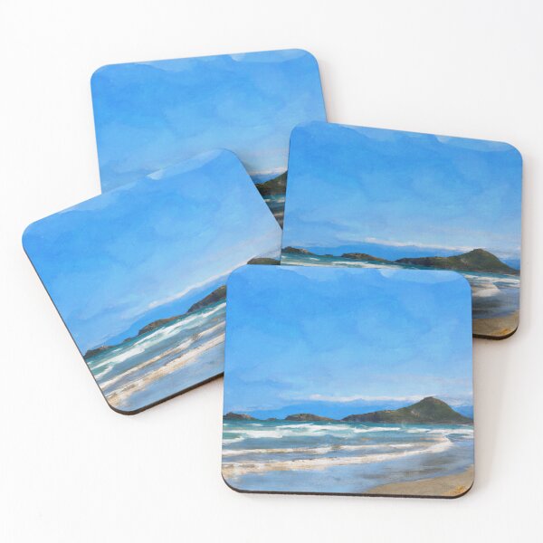 Item preview, "New Zealand Beach" 2022 New Zealand print designed and sold by LocalArtGuy.