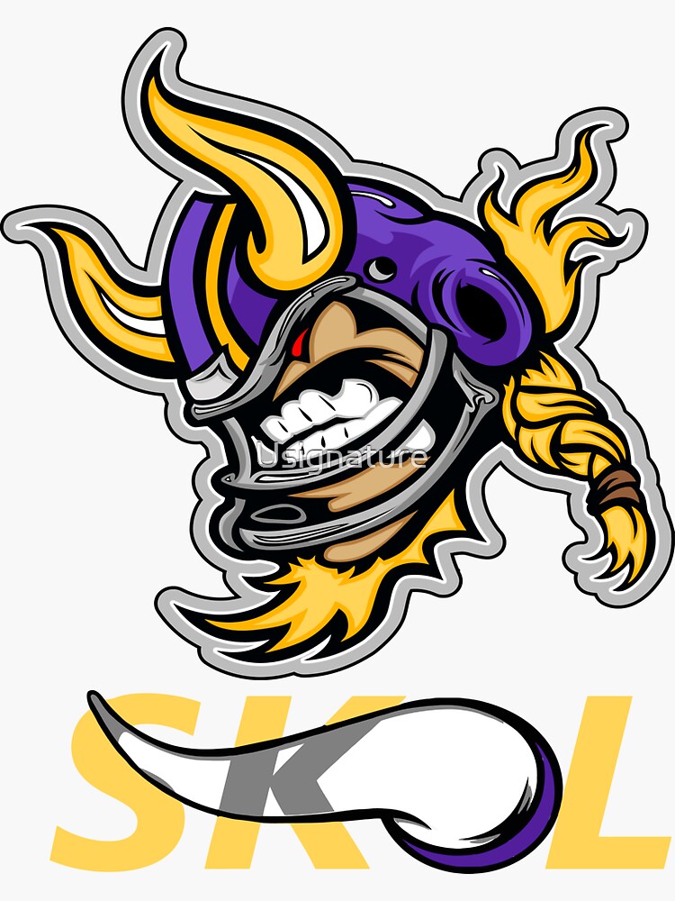 Minnesota Vikings Skol new funny Design Sticker for Sale by