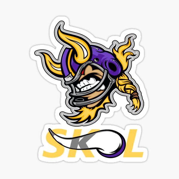 Minnesota Vikings Skol Vikings NFL Sticker for Sale by jhu2022