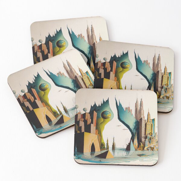 Item preview, Surrealist Cityscape I designed and sold by Red-Alien.