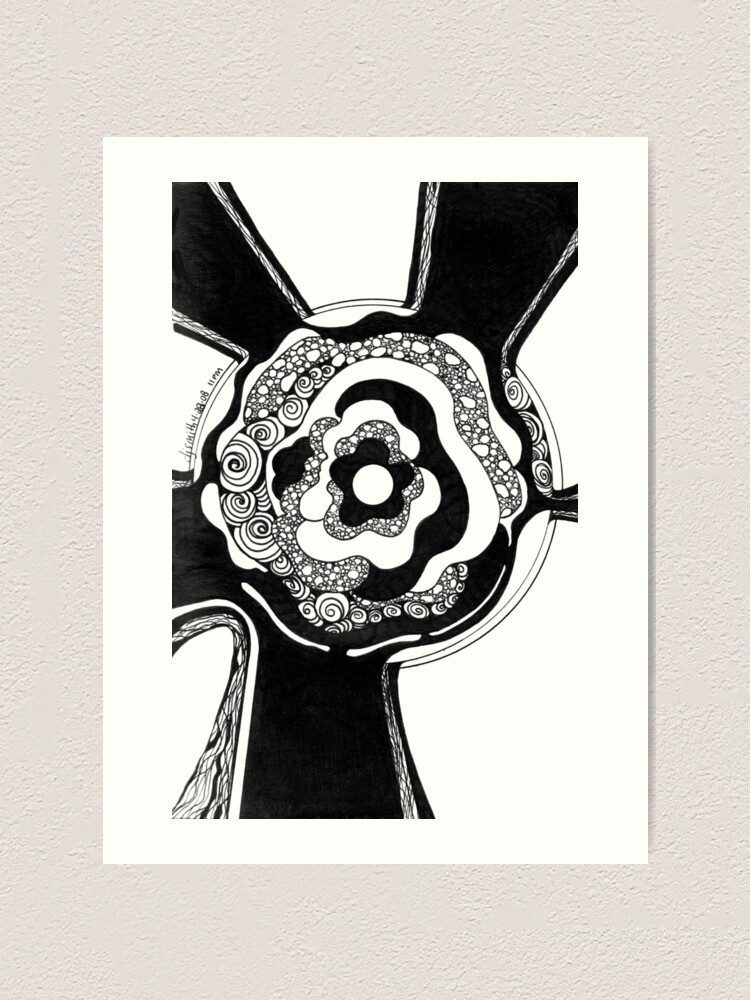 Alternate view of Amplify, Ink Drawing Art Print