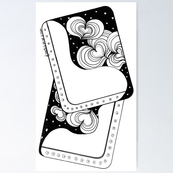 Full Deck, Ink Drawing Poster
