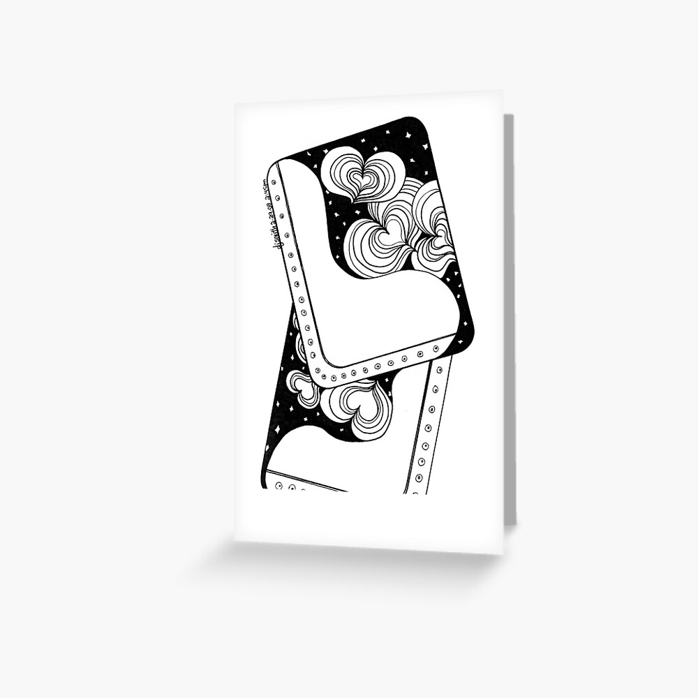 Full Deck, Ink Drawing Greeting Card