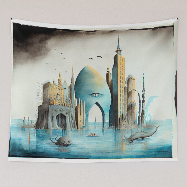 Item preview, Surrealist Cityscape II designed and sold by Red-Alien.