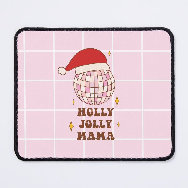 Item preview, Retro vintage Christmas groovy Santa disco ball. Holly Jolly Mama. designed and sold by CoCoArt-Ua.
