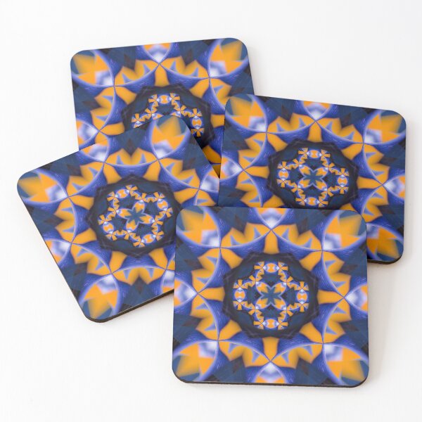 Item preview, Bold blue and orange organic pattern designed and sold by Art in Nature.