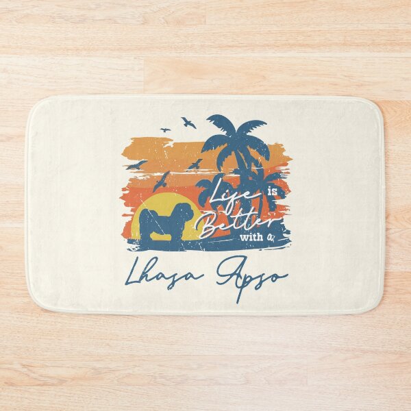 Item preview, Life is Better With Lhasa Apso Beach Sunset Retro Vintage designed and sold by rafaeltto.