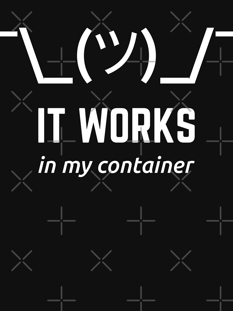 Thumbnail 5 of 5, Pullover Hoodie, It Works In My Container Funny White Desgin for Developers designed and sold by geeksta.