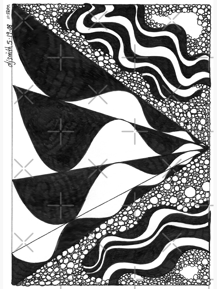 Waves, Ink Drawing by djsmith70