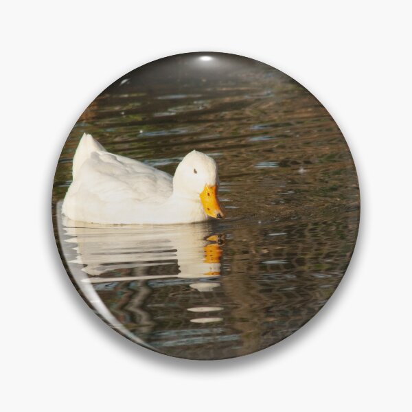 Item preview, white duck in a pond designed and sold by Francespoppy.
