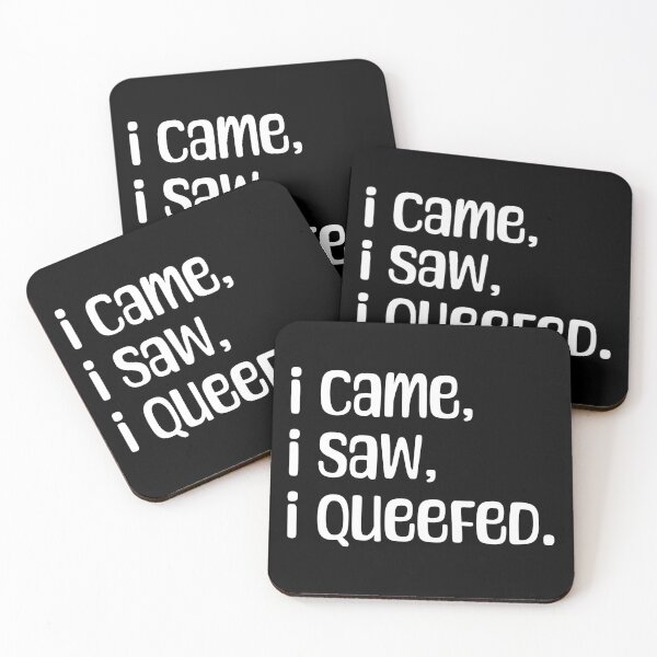 Item preview, I came, I saw, I queefed. In White. designed and sold by Cavemen.