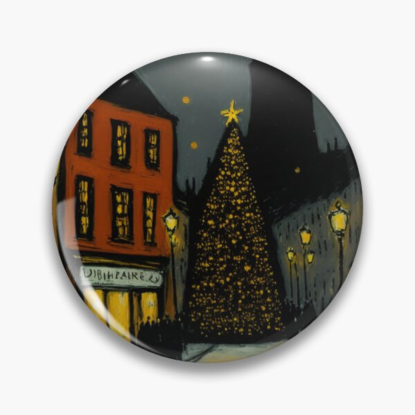 Item preview, CHRISTMAS SCENE PAINTING Midjourney AI art designed and sold by davidjulie.