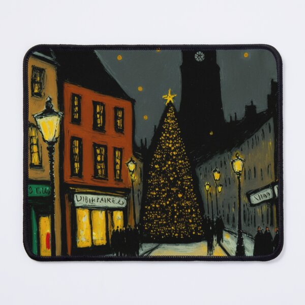 Item preview, CHRISTMAS SCENE PAINTING Midjourney AI art designed and sold by davidjulie.