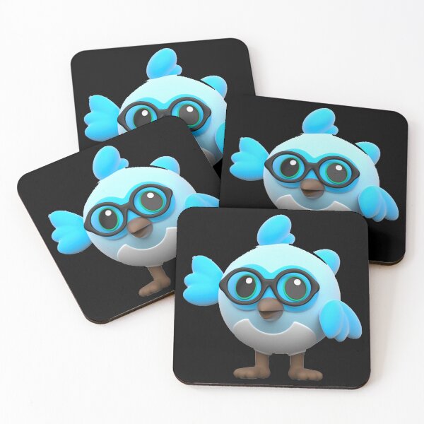 Item preview, Flutter Dash Bird with Specs designed and sold by tshirtsandme.