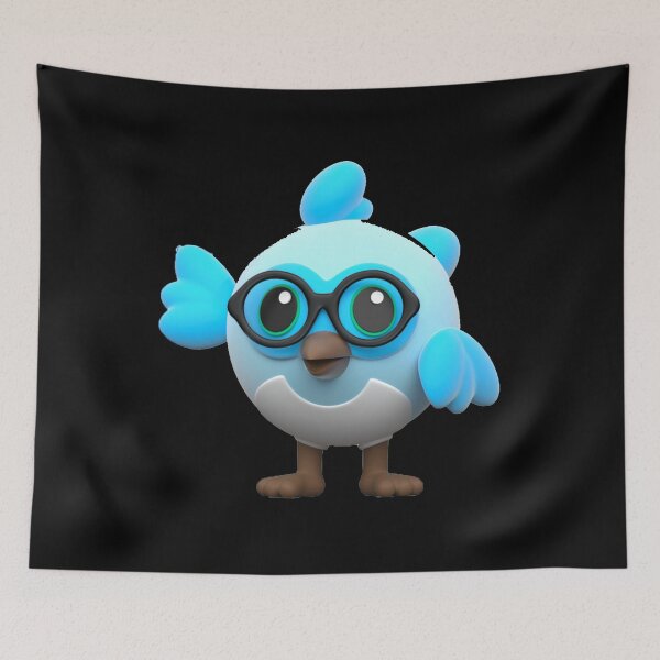 Item preview, Flutter Dash Bird with Specs designed and sold by tshirtsandme.