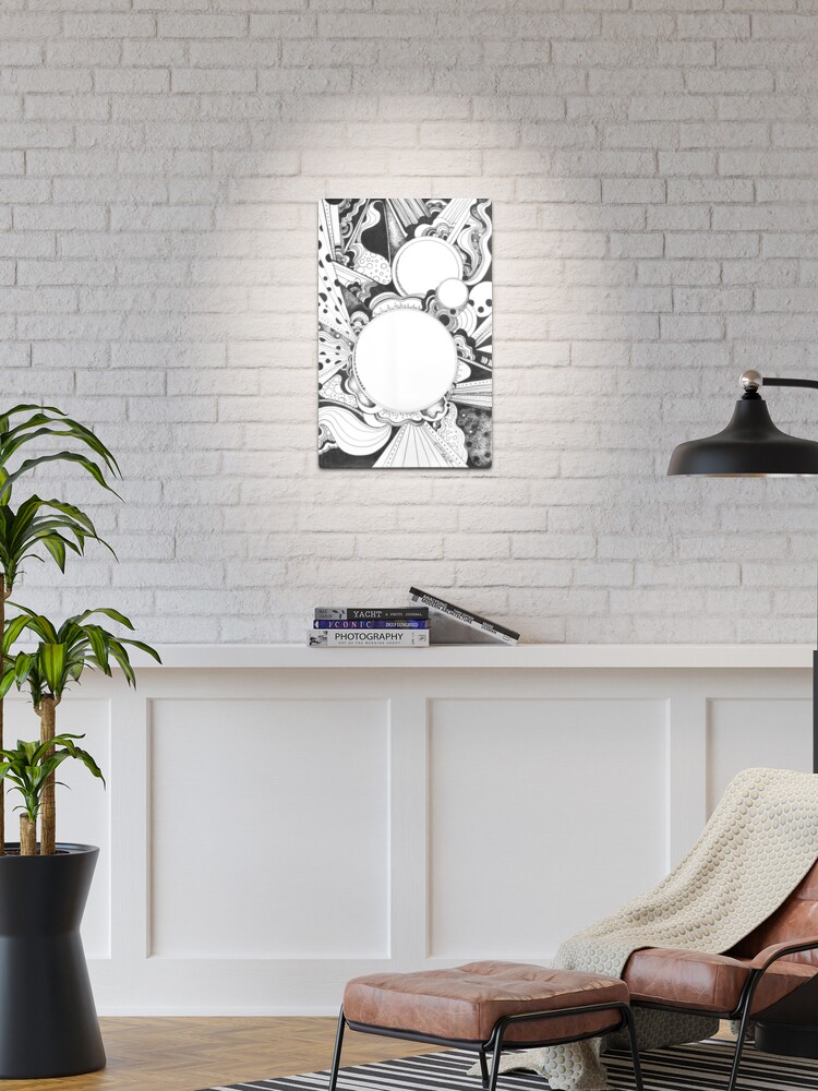 Thumbnail 1 of 4, Metal Print, Pipe Dream, Ink Drawing designed and sold by Danielle Scott.