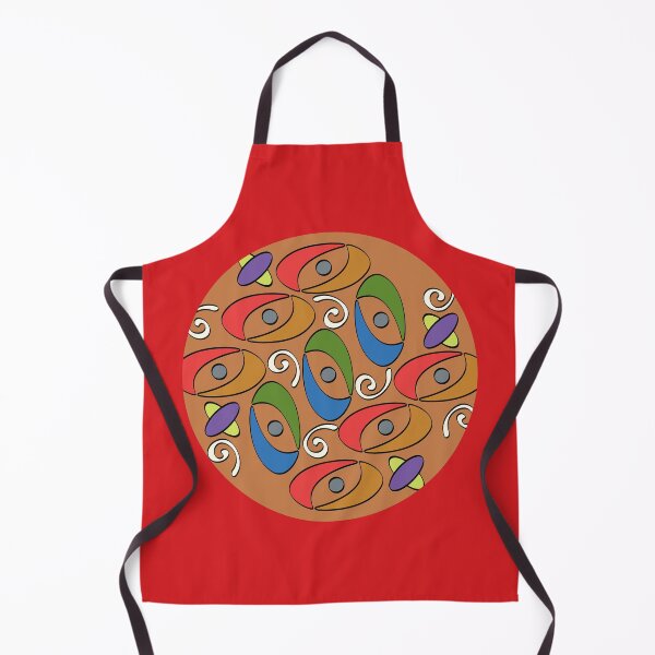 Item preview, Balance Pattern_Round_Golden_Red designed and sold by Mimi Huang.
