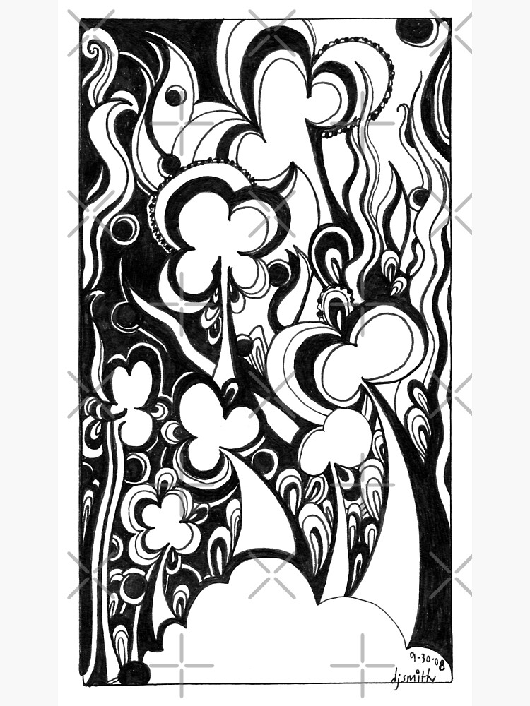 Thumbnail 2 of 2, Greeting Card, Lucky, Ink Drawing designed and sold by Danielle Scott.