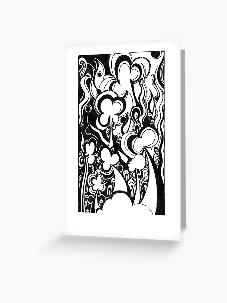 Thumbnail 1 of 2, Greeting Card, Lucky, Ink Drawing designed and sold by Danielle Scott.