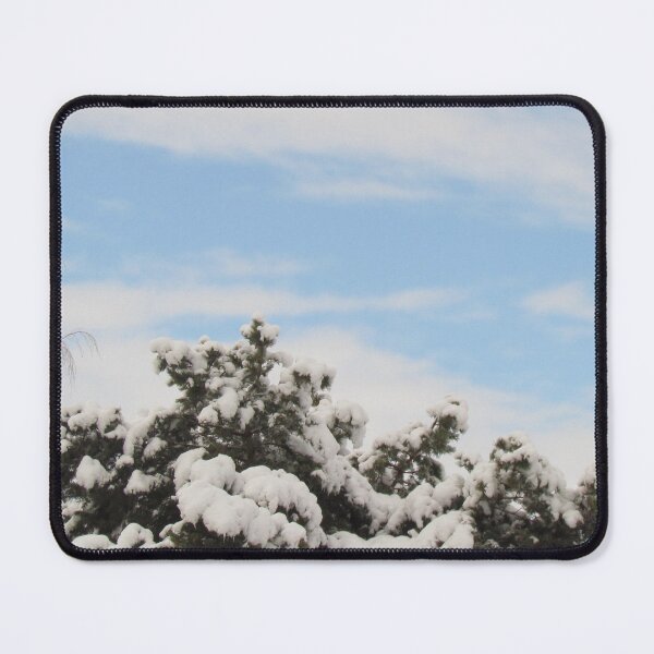 Item preview, Heavy Snow Blanketed Trees with a Beautiful Winter Sky designed and sold by evaszabo.