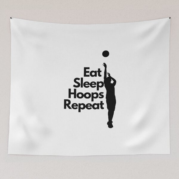 Item preview, Eat Sleep Hoops Repeat designed and sold by Simo0455.